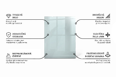 Rectangular glass table transparent