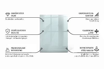 Rectangular glass table transparent