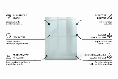 Rectangular glass table transparent