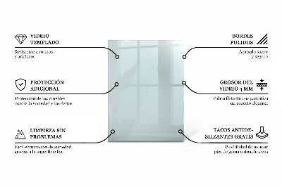 Rectangular glass table transparent