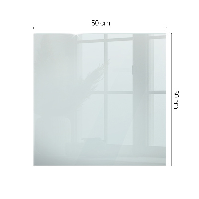 Rectangular glass table transparent
