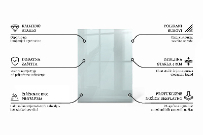 Rectangular glass table transparent