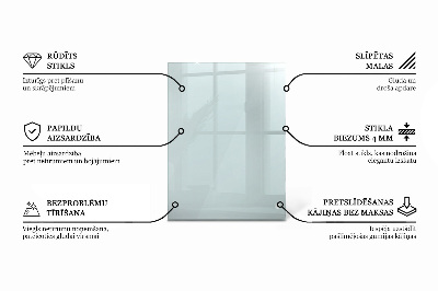 Rectangular glass table transparent