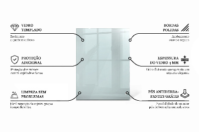 Rectangular glass table transparent