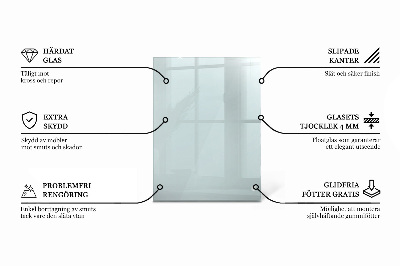 Rectangular glass table transparent