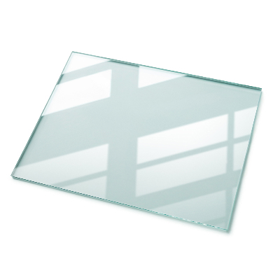Rectangular glass table transparent