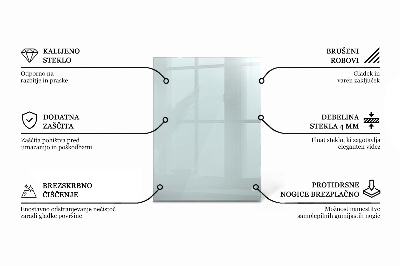 Rectangular glass table transparent