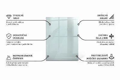 Rectangular glass table transparent