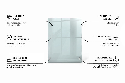 Rectangular glass table transparent