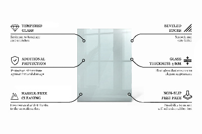 Rectangular glass table transparent