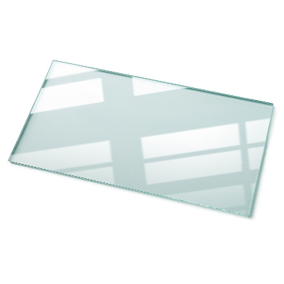 Rectangular glass table transparent