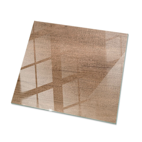 Glass top Wood-textured pattern