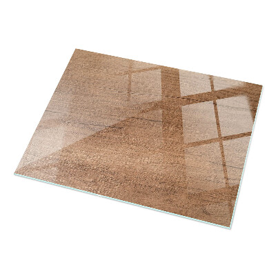 Glass top Wood-textured pattern
