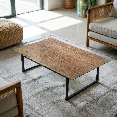 Glass top Wood-textured pattern