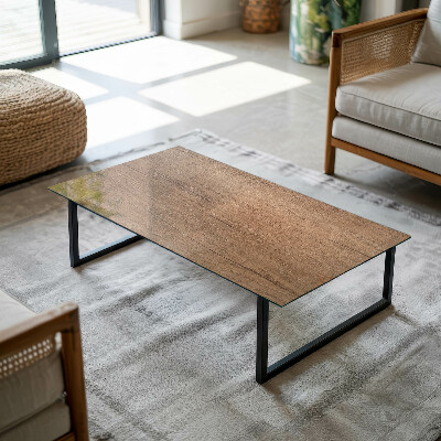 Glass top Wood-textured pattern