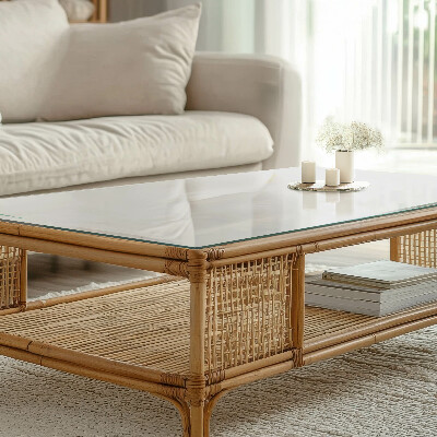 Glass top White without pattern