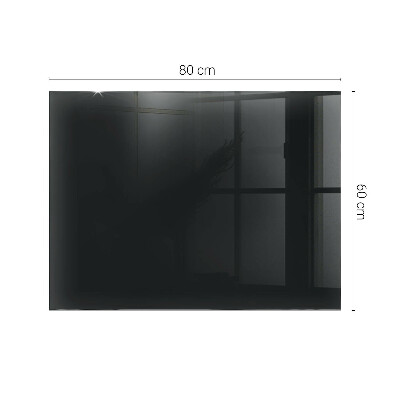 Glass top Black without pattern