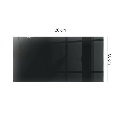 Glass top Black without pattern