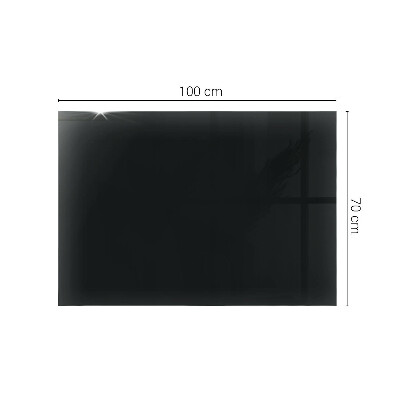 Glass top Black without pattern