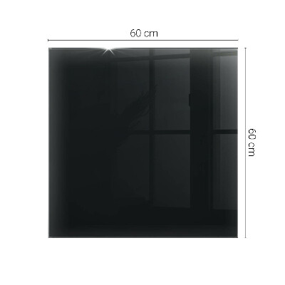 Glass top Black without pattern