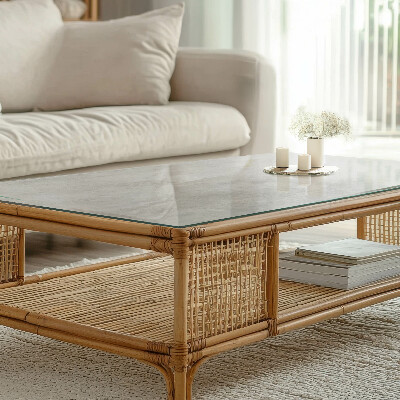 Glass top Concrete patterns with scratches