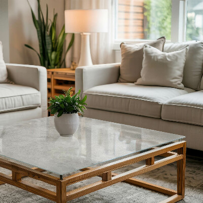 Glass top Concrete patterns with scratches