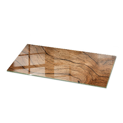 Glass top Wood-inspired pattern