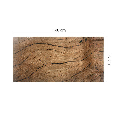 Glass top Wood-inspired pattern