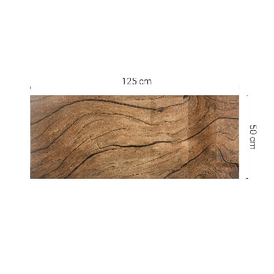 Glass top Wood-inspired pattern