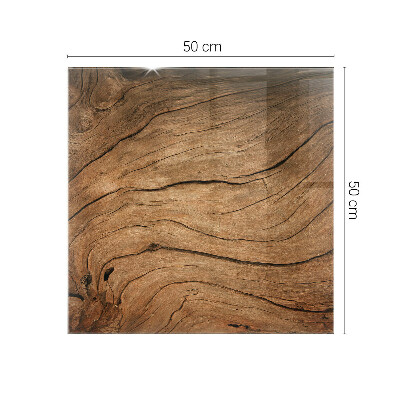 Glass top Wood-inspired pattern