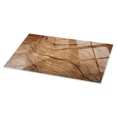 Glass top Wood-inspired pattern