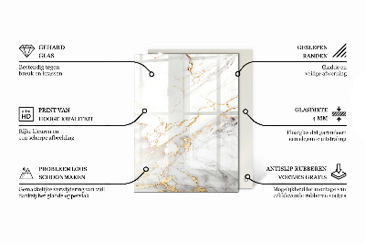 Glass top Marble veins in style