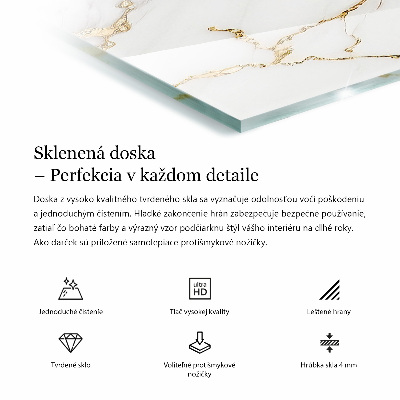 Glass top Marble motif in nature