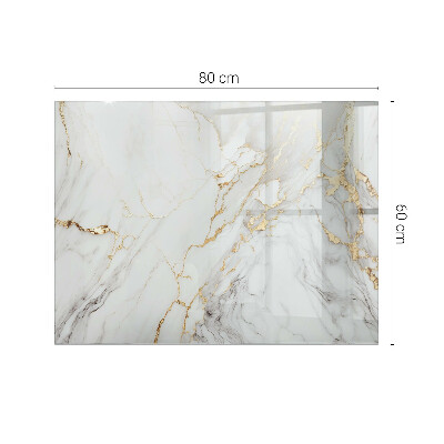 Glass top Marble style with veins