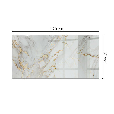 Glass top Marble style with veins