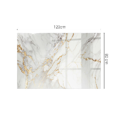 Glass top Marble style with veins