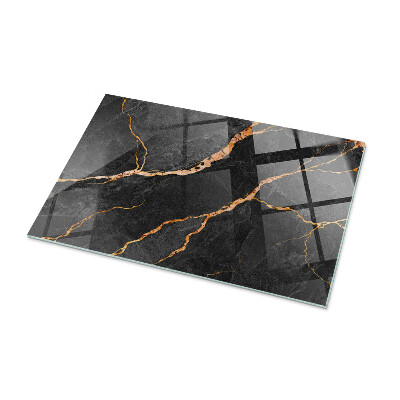 Glass top Marble veins in design