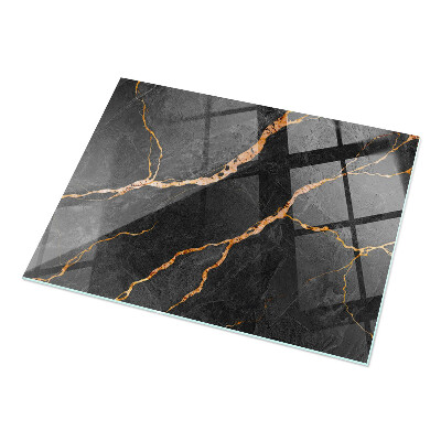 Glass top Marble veins in design