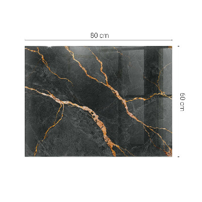 Glass top Marble veins in design