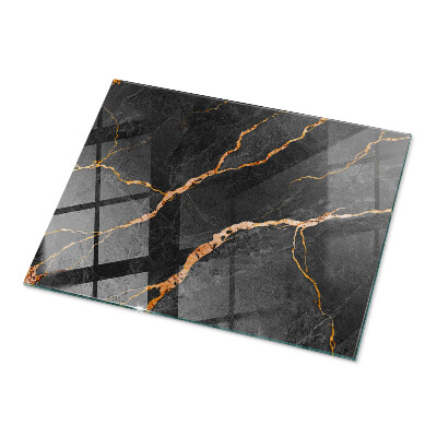Glass top Marble veins in design