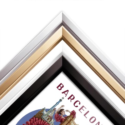 Picture in white frame Barcelona