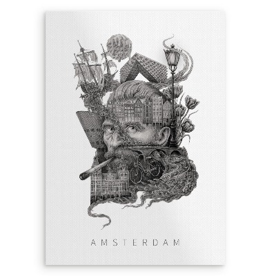 Picture Amsterdam Black and white