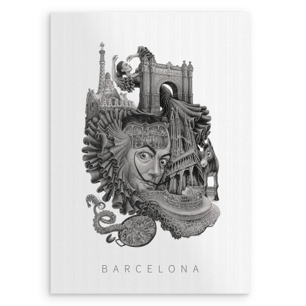 Picture Barcelona Black and white