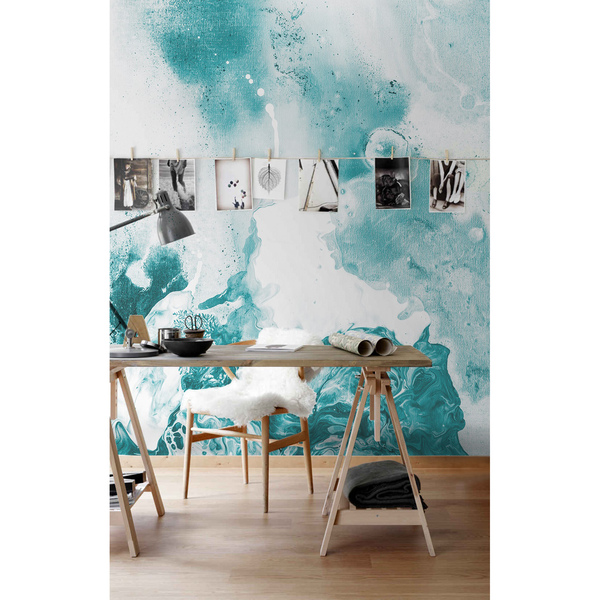 Wallpaper Marble With Blue Spots