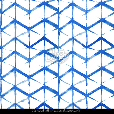 Wallpaper Blue Shibori Pattern