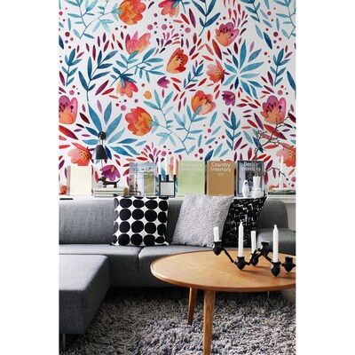Wallpaper Poppies In The Style Of Boho