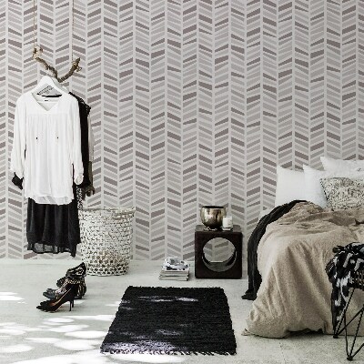 Wallpaper Ethnic Grey Pattern