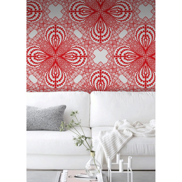 Wallpaper White Red Colors