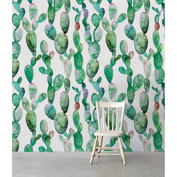 Wallpaper Colorful Tropical Cacti
