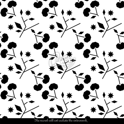 Wallpaper Symmetric Black Cherries